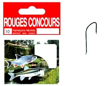 CARNET HAMEÇONS MONTES (x10) ROUGES CONCOURS N°16 