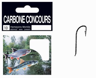 CARNET HAMEÇONS MONTES (x10) CARBONE CONCOURS N°16